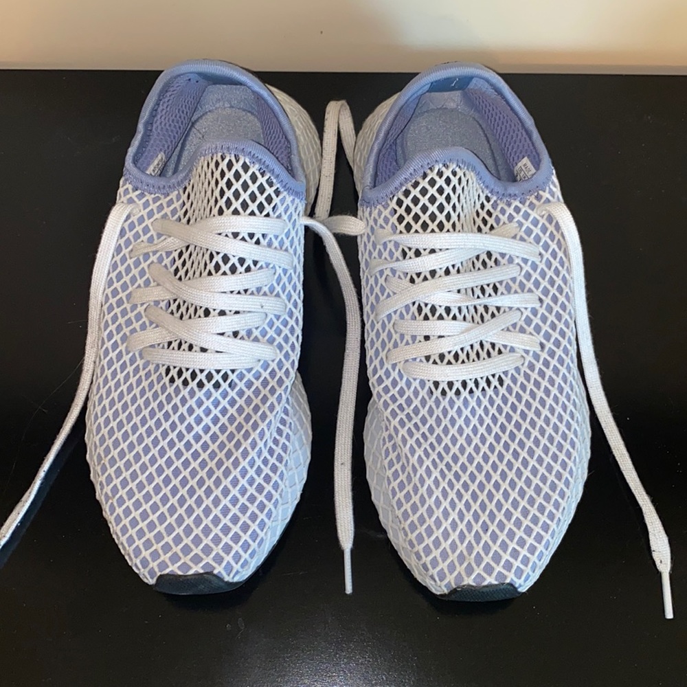 Slightly worn sneakers